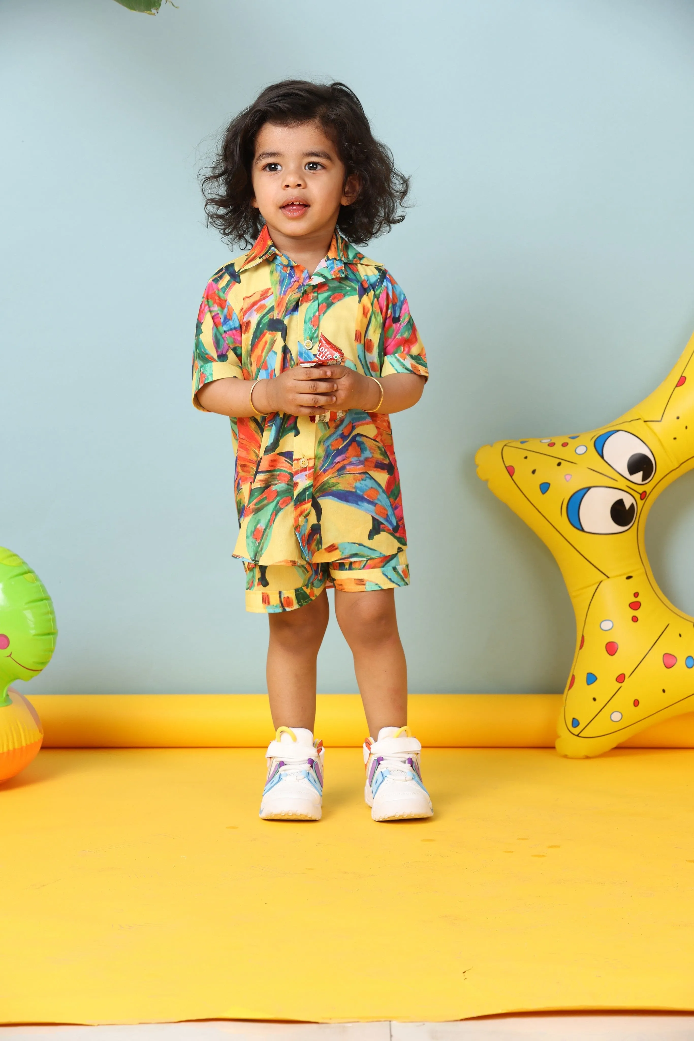 Pre-Order-Stylish Banana Shirt and Short Set