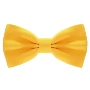 Satin Yellow Bow Tie