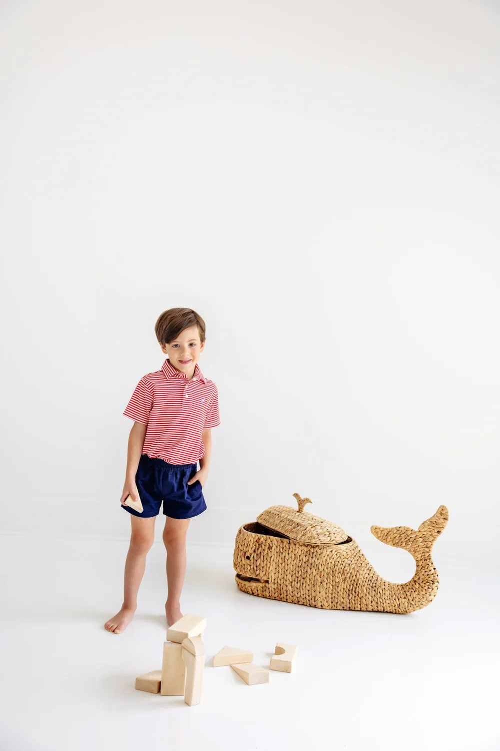 Sheffield Shorts - Nantucket Navy with Keeneland Khaki Stork