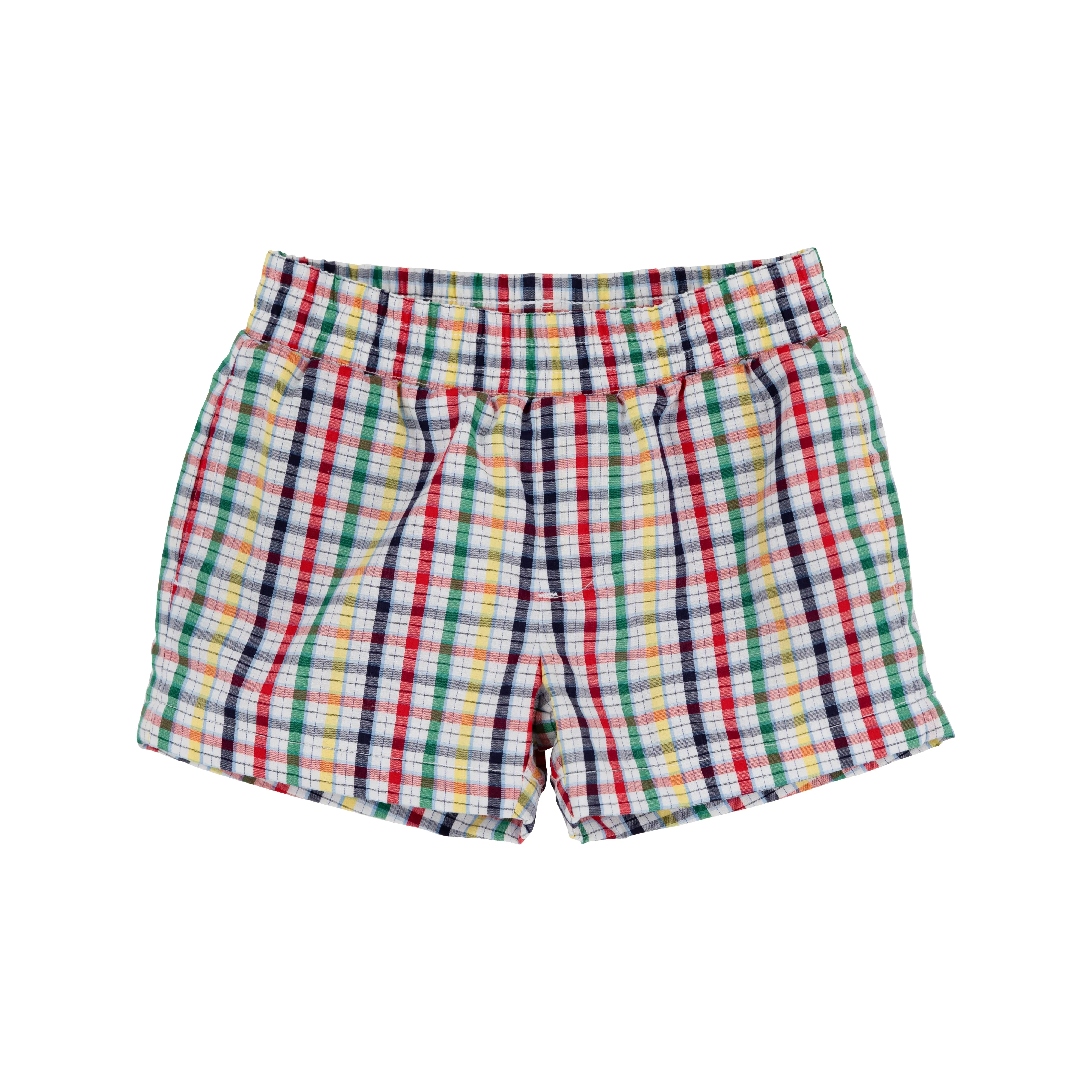 Sheffield Shorts - Potomac Plaid with Richmond Red Stork