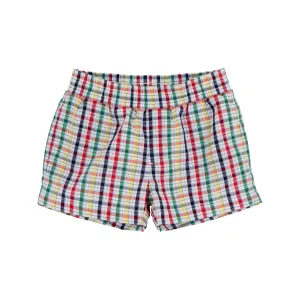 Sheffield Shorts - Potomac Plaid with Richmond Red Stork