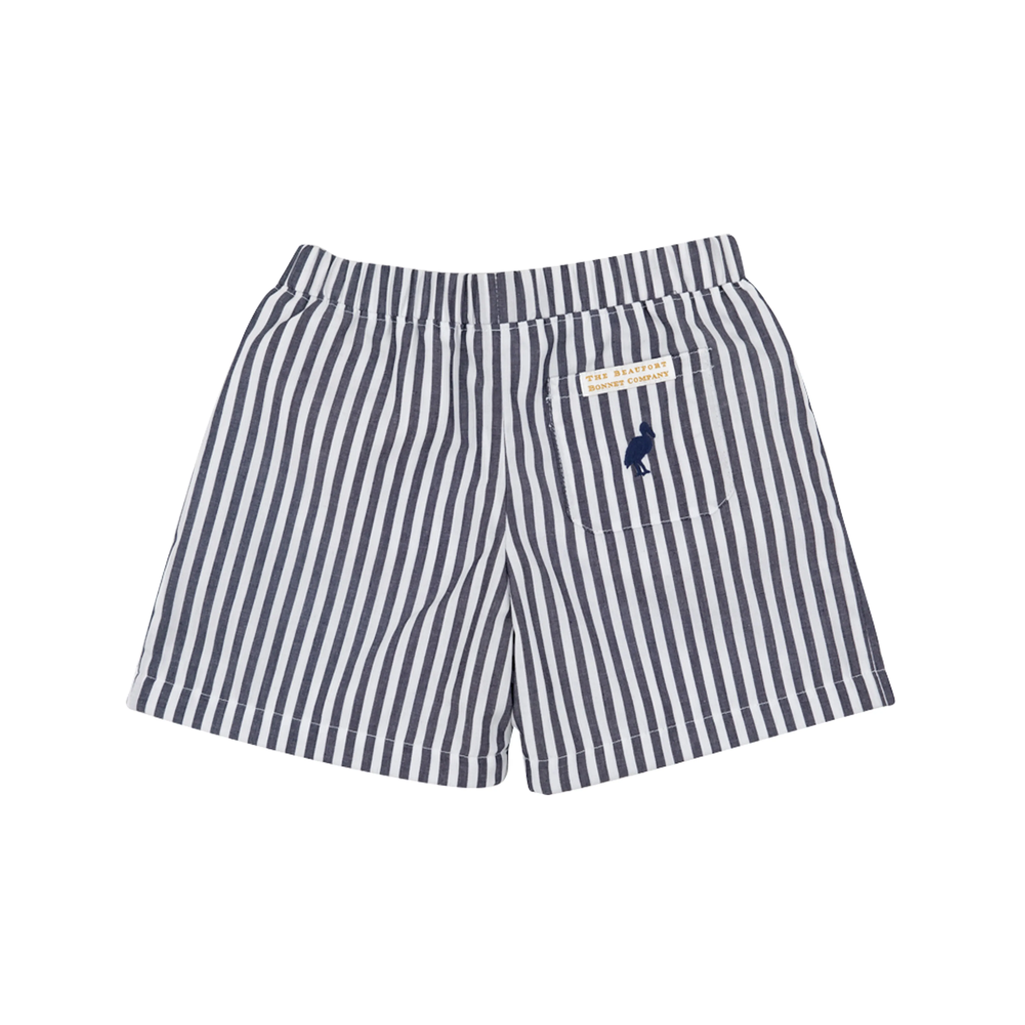 Shelton Shorts - Nantucket Navy Stripe with Nantucket Navy Stork