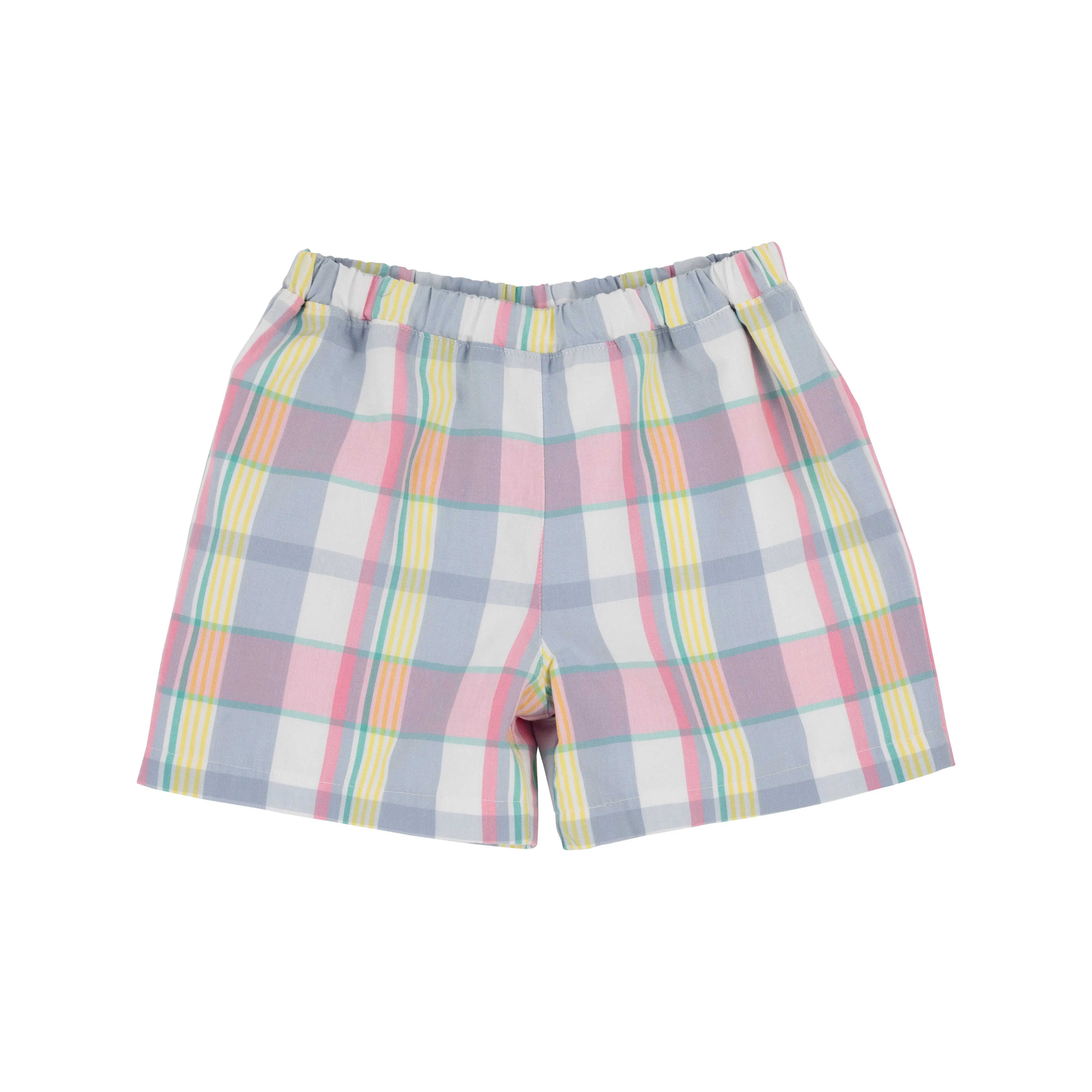 Shelton Shorts - Tennis Pro Plaid with Turks Teal Stork