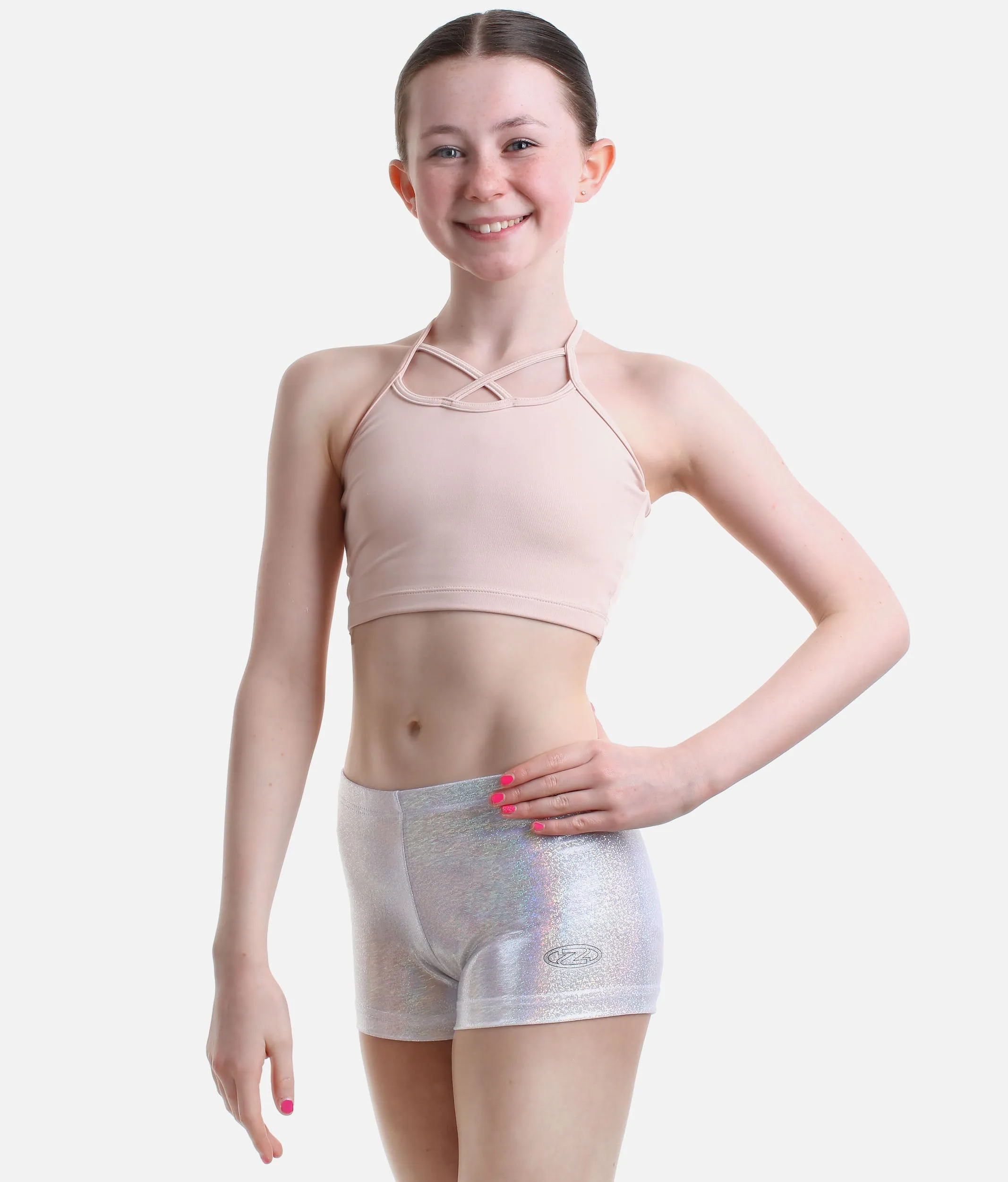 Silver Gymnastics Shorts - Z 2000