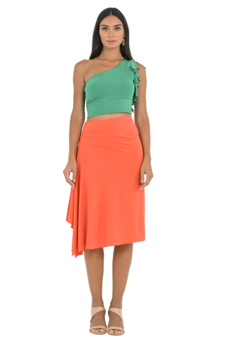 Skirt With Side Draping