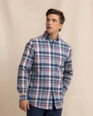 Southern Shores Plaid Skipjack Long Sleeve Sport Shirt