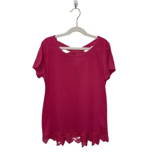 SS Top - Lace Around Hem