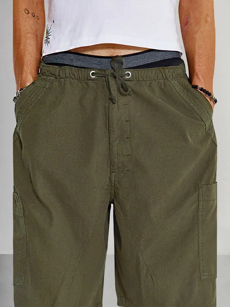 Stylish Drawstring Cargo Shorts