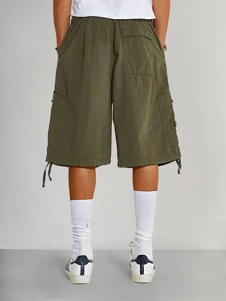 Stylish Drawstring Cargo Shorts