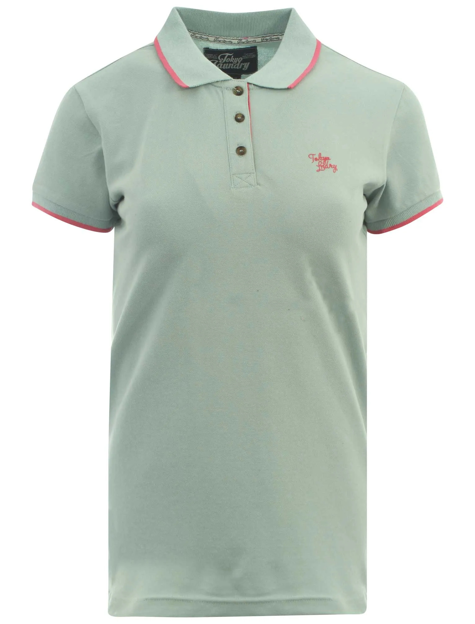 Tokyo Laundry Harley turquoise polo shirt