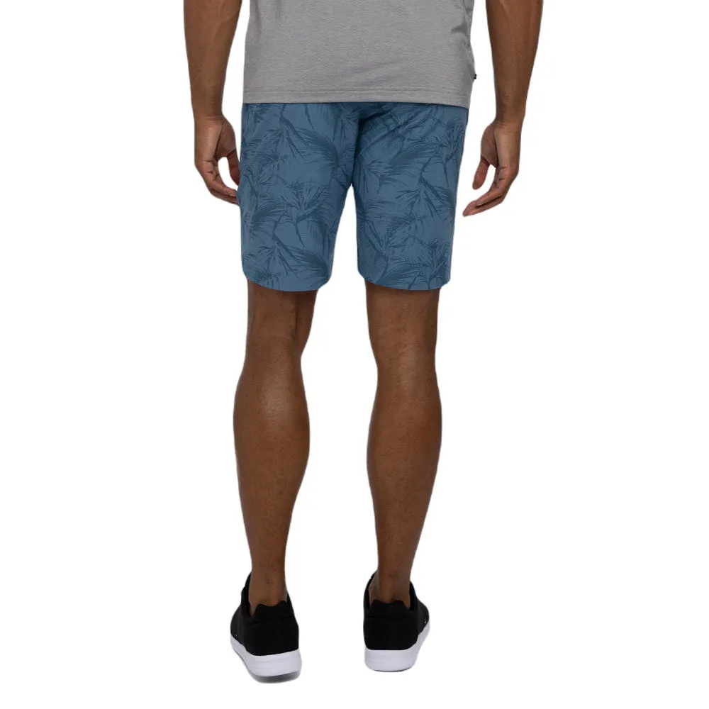 TRAVISMATHEW JUNGLE OASIS BLUE SHORTS