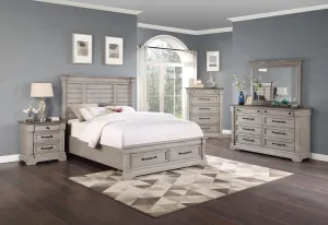 Woodbridge Grey 5 Piece King Storage Bedroom