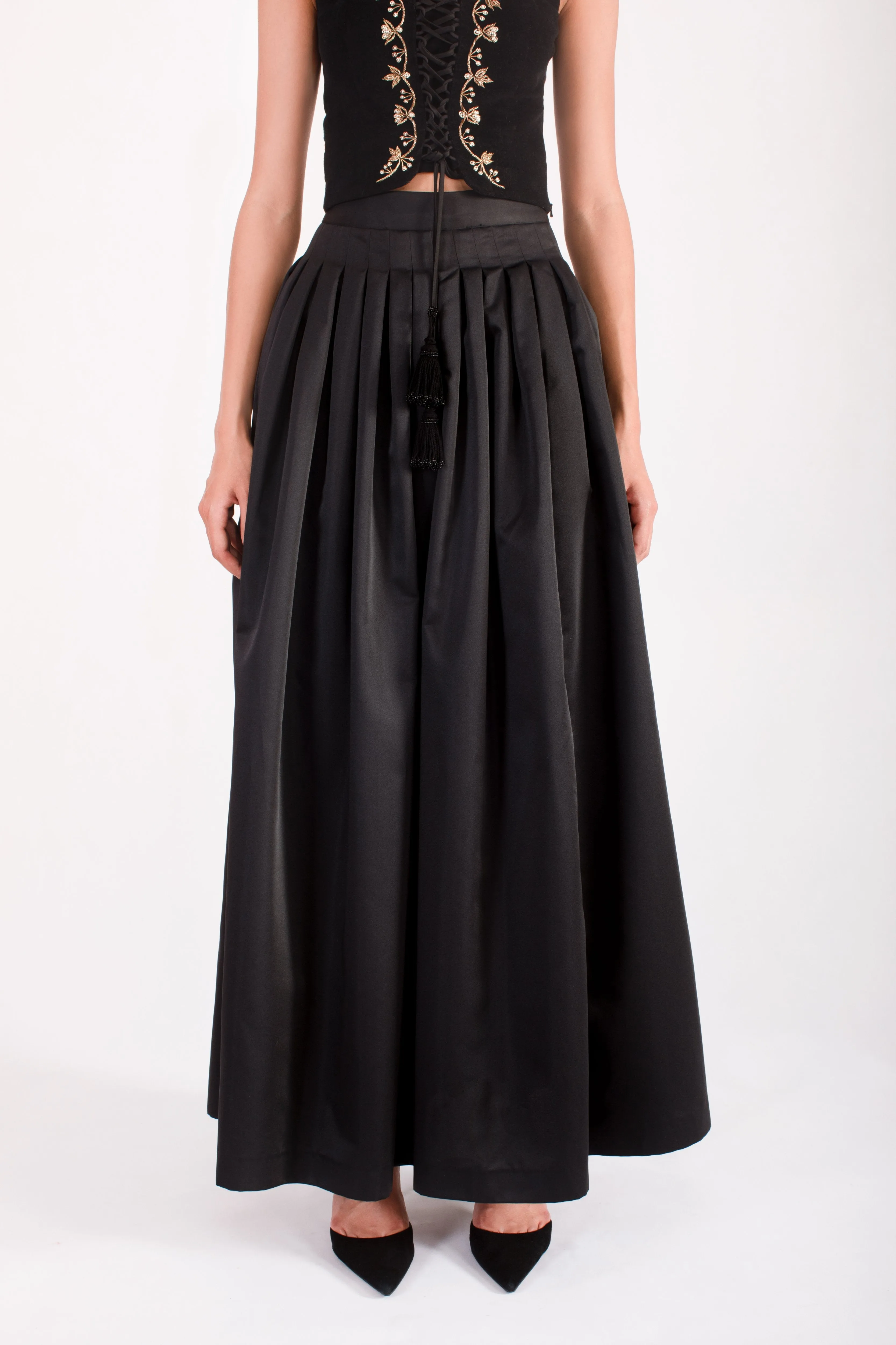 Yass Taffeta Ball Skirt - Black by RosewaterHouse